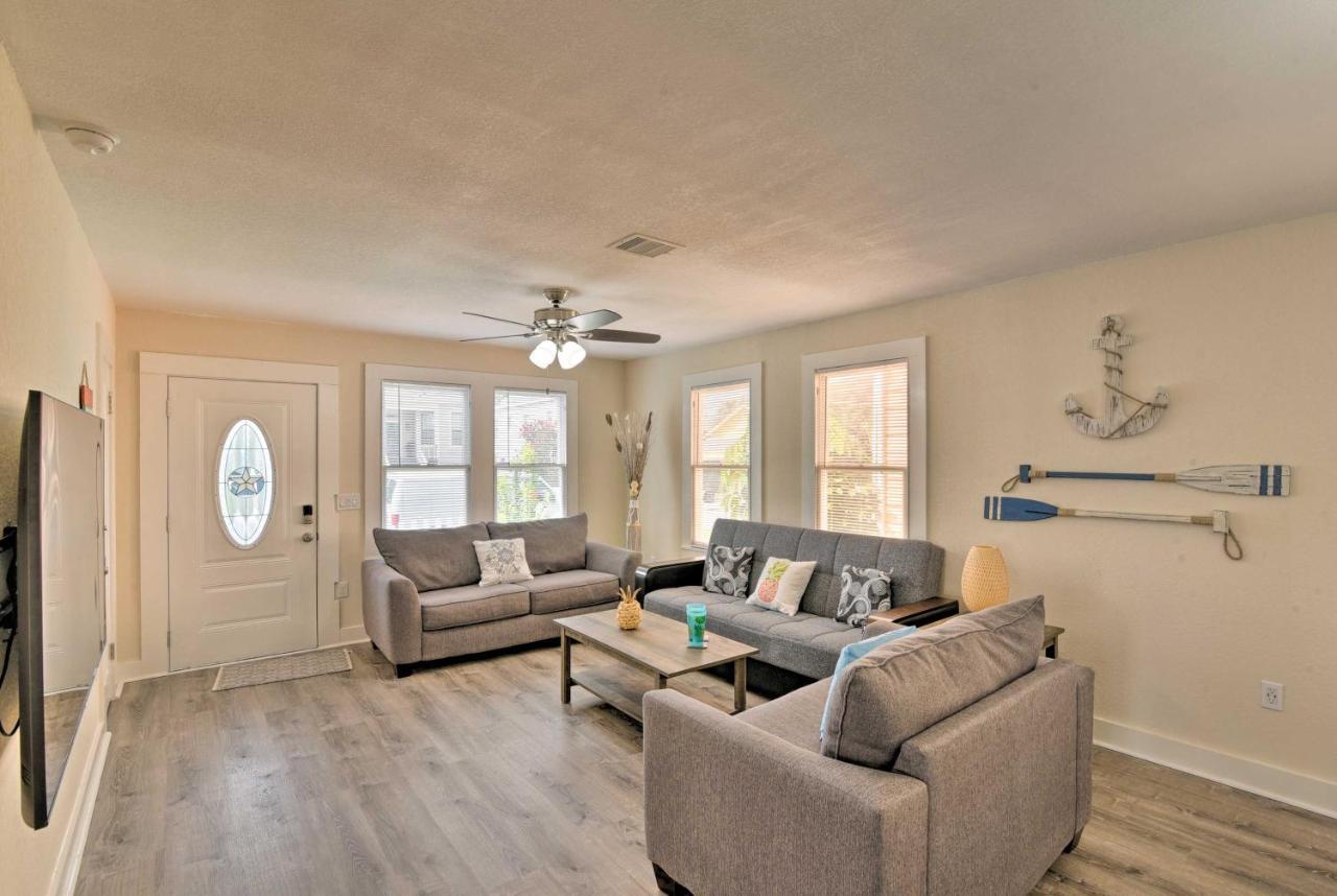 Bright Galveston Bungalow Half Mi To Pleasure Pier Exterior foto