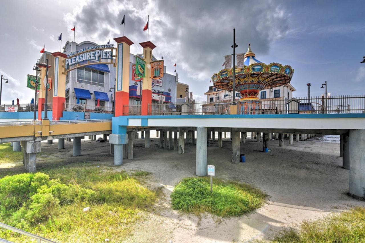 Bright Galveston Bungalow Half Mi To Pleasure Pier Exterior foto